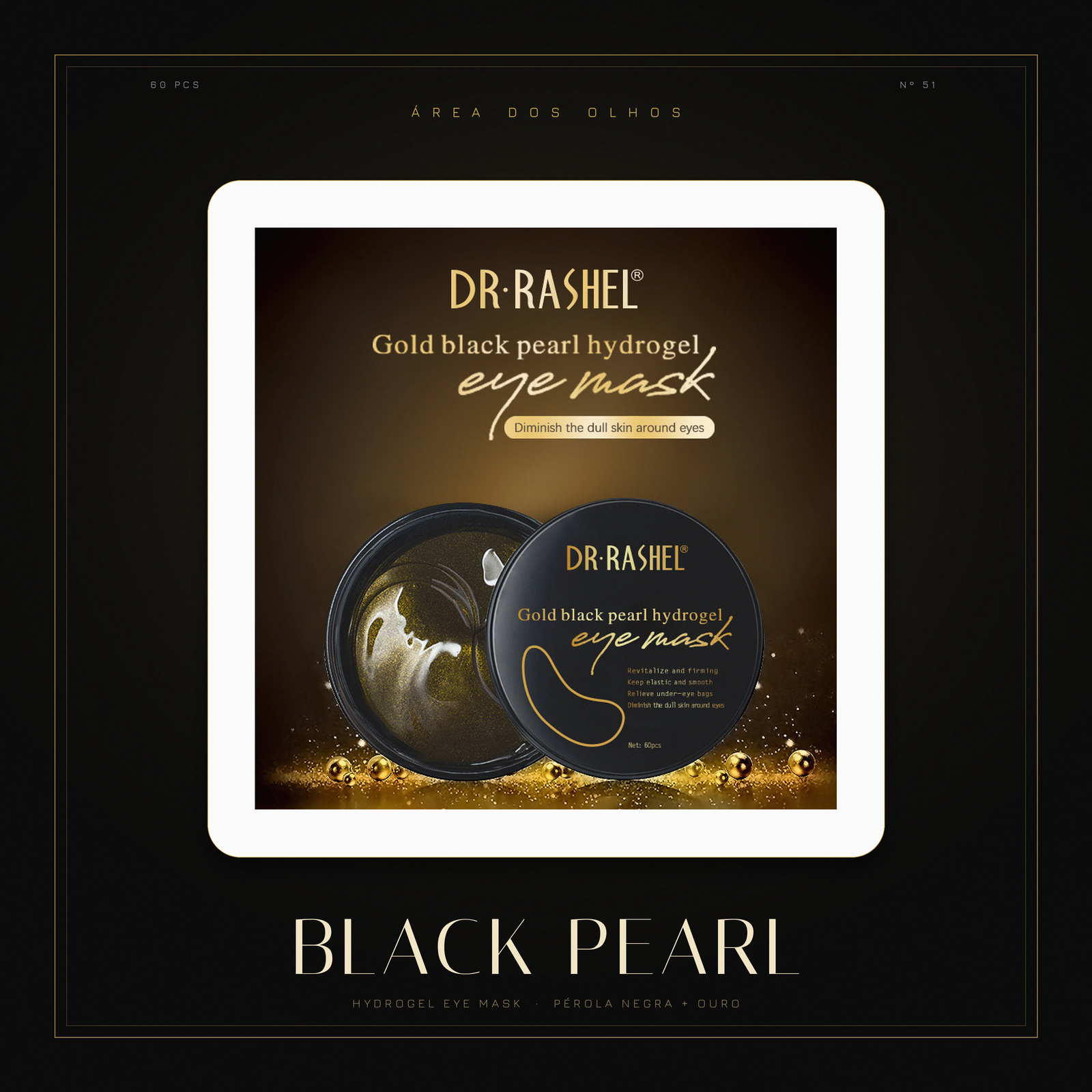 Dr. Rashel Black Pearl & Gold Hydrogel Eye Mask